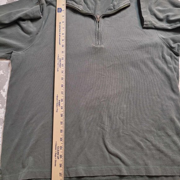 2353 J. Crew Men's Green 1/4 Zip Pullover Size XL - Picture 3 of 5